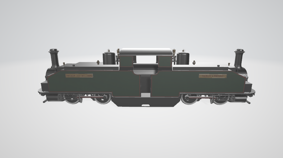 Steam Locomotive Fairlie No. 70 - Steam locomotive 3D model