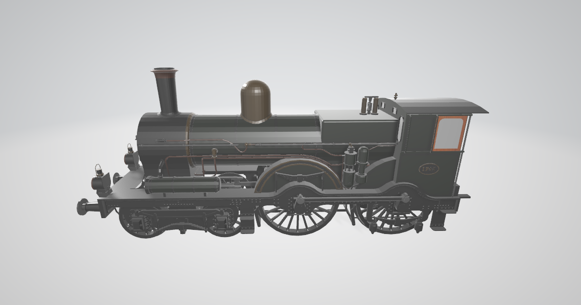 Steam Locomotive NS1700 - Steam locomotive 3D model