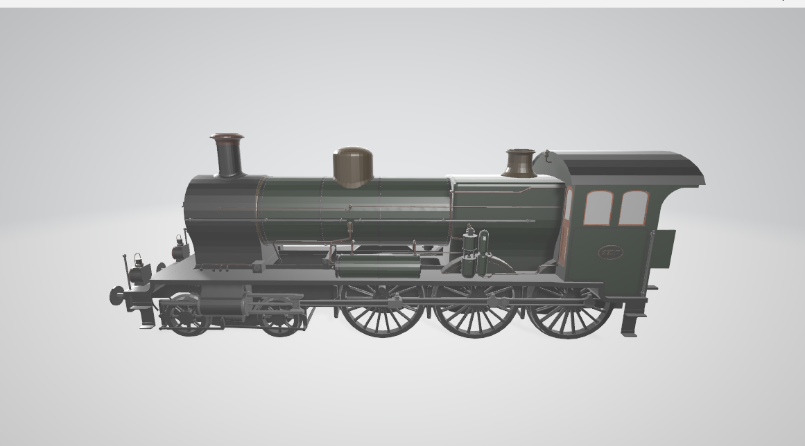 Steam Locomotive NS3700 - Steam locomotive 3D model