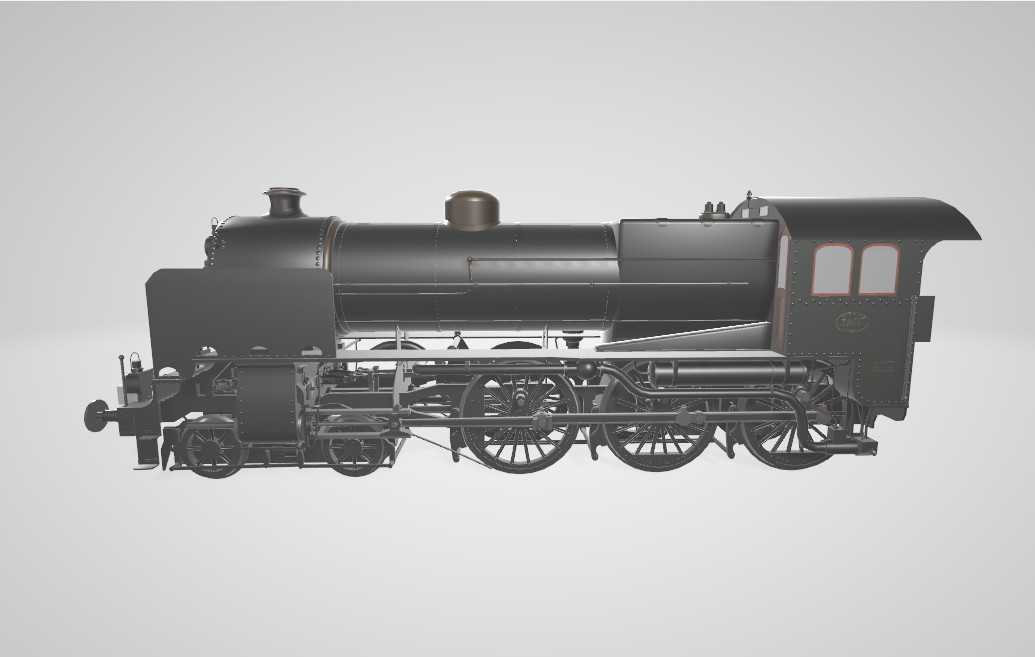 Steam Locomotive NS3900 - Steam locomotive 3D model