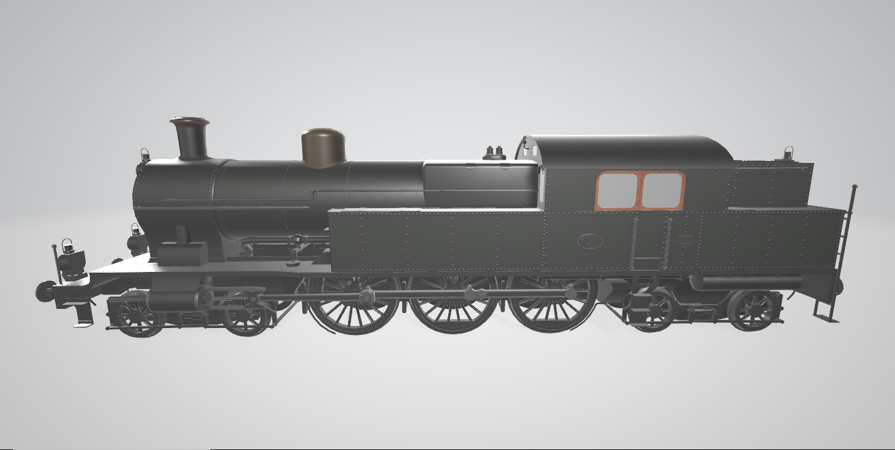 Steam Locomotive NS6100 - Steam locomotive 3D model