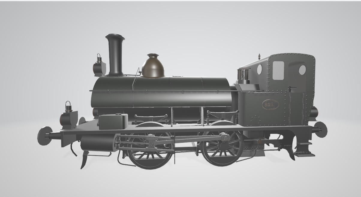 Steam Locomotive NS8200 - Steam locomotive 3D model