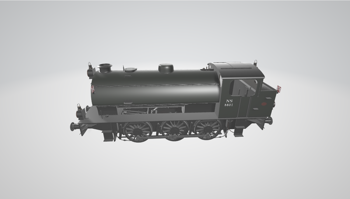 Steam Locomotive NS8800 - Steam locomotive 3D model