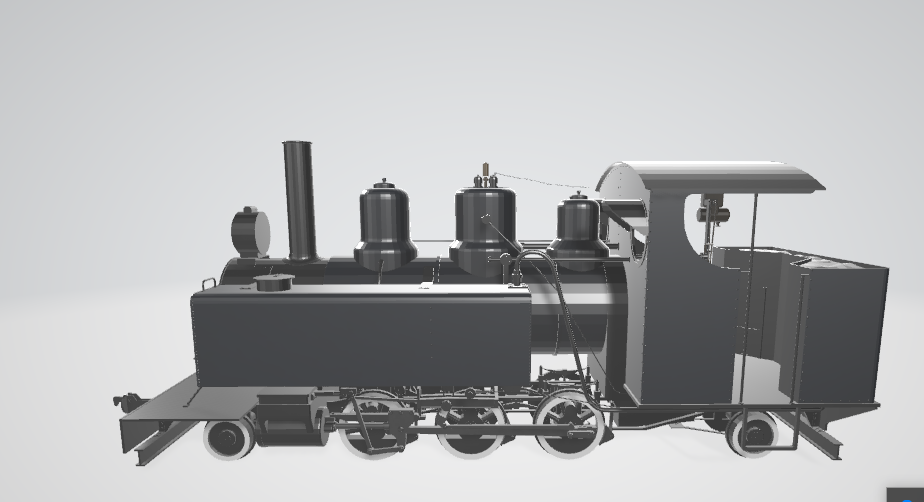 Steam Locomotive 101214D - Steam locomotive 3D model