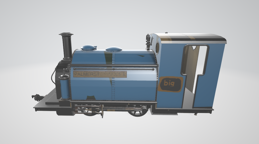 Steam Locomotive Small England - Steam locomotive 3D model