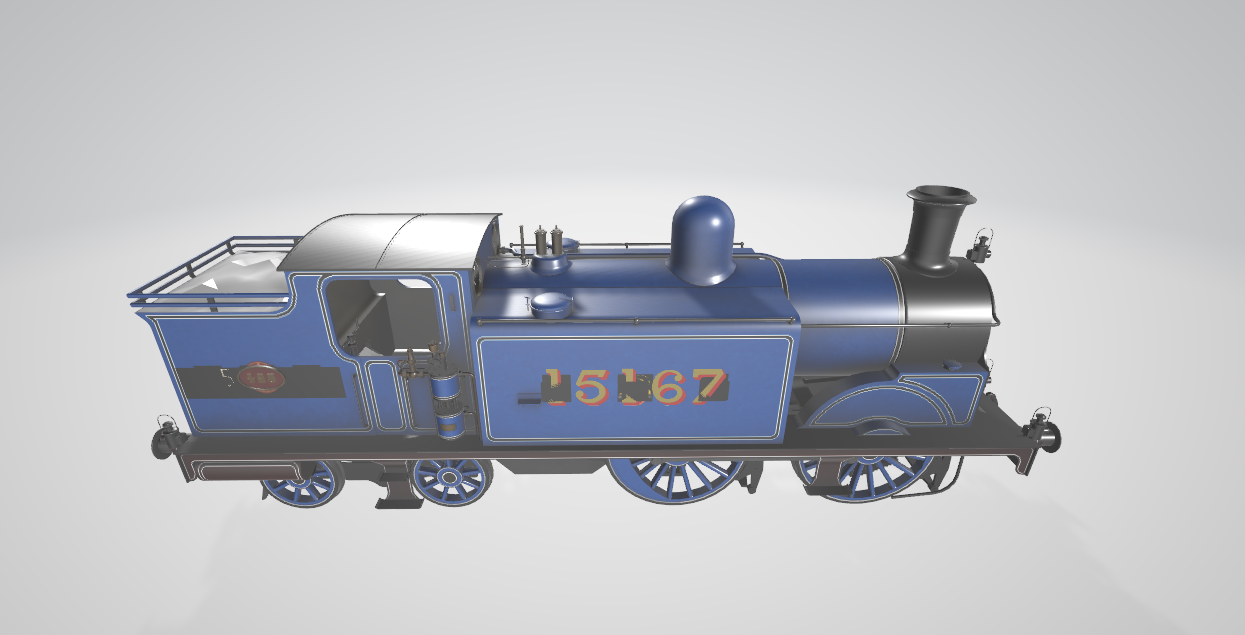 Steam Locomotive CR439 - Steam locomotive 3D model