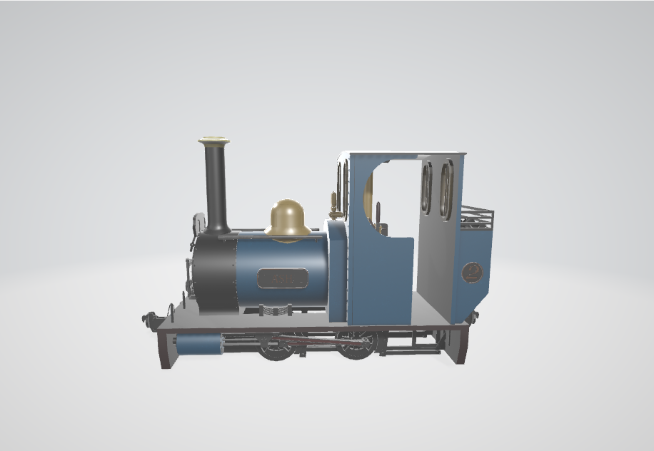 Steam Locomotive Destiny - Steam locomotive 3D model