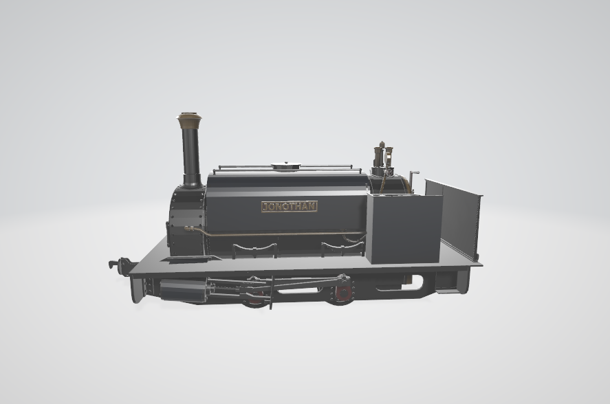 Steam Locomotive Dinorwic QH - Steam locomotive 3D model