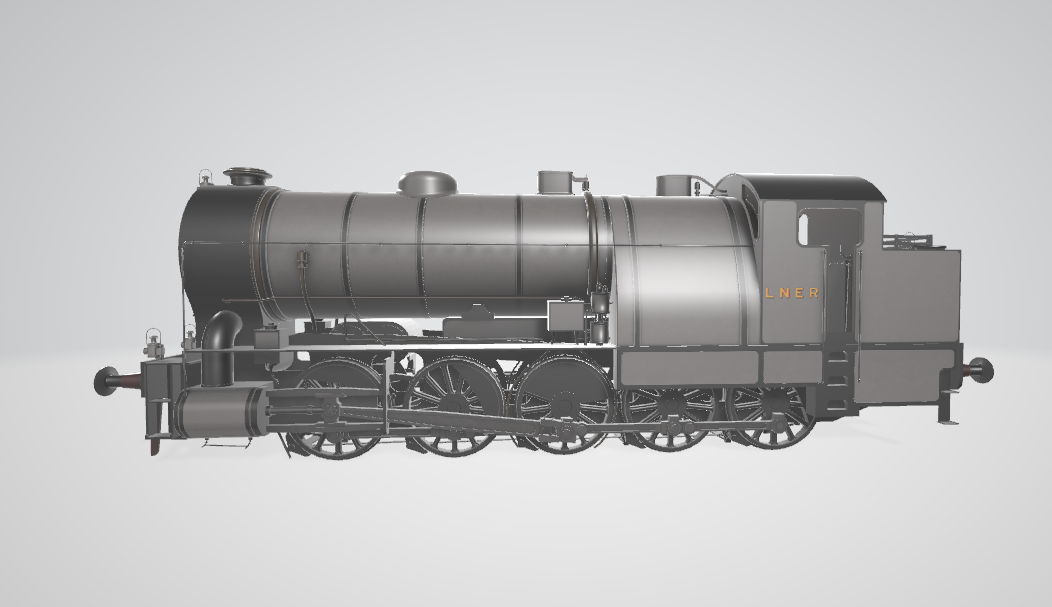 Steam Locomotive GER A55 - Steam locomotive 3D model