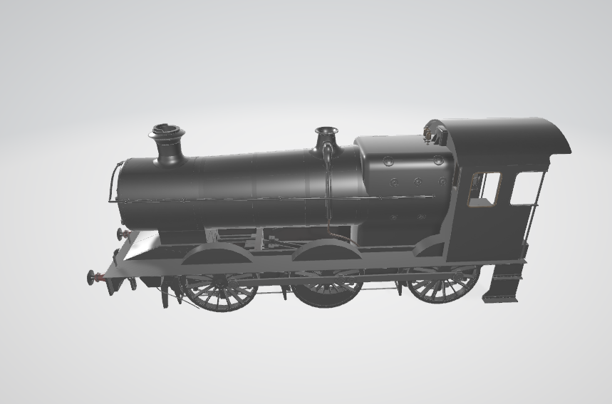 Steam Locomotive GWR - Steam locomotive 3D model