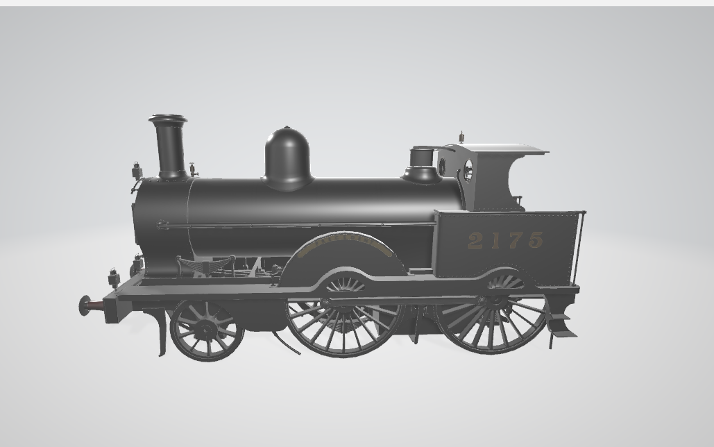 Steam Locomotive LNWR - Steam locomotive 3D model