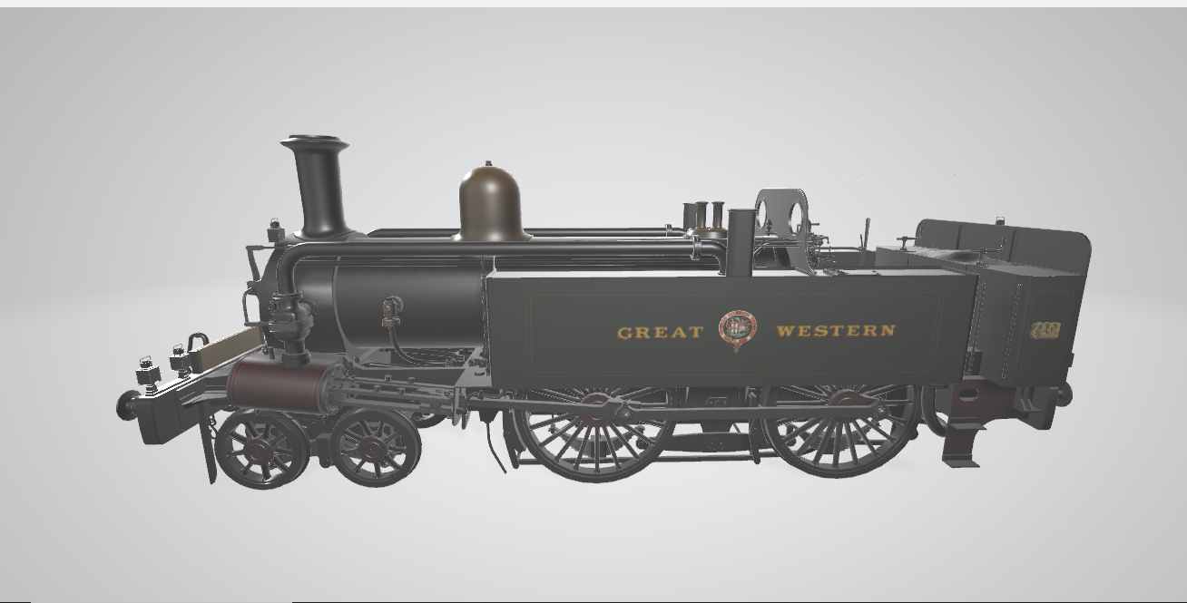 Steam Locomotive Met A Class - Steam locomotive 3D model
