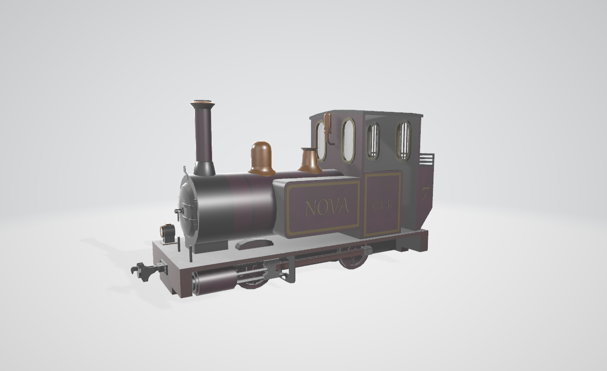 Steam Locomotive Nova - Steam locomotive 3D model