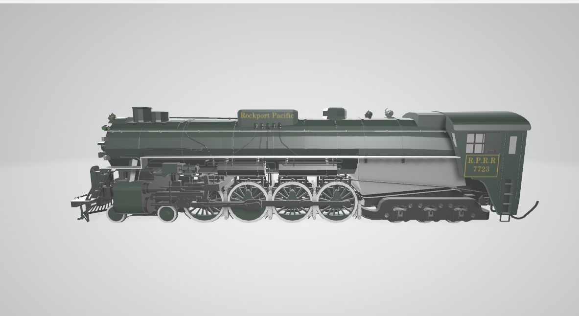 Steam Locomotive RP Baldwin Midwestern - Steam locomotive 3D model