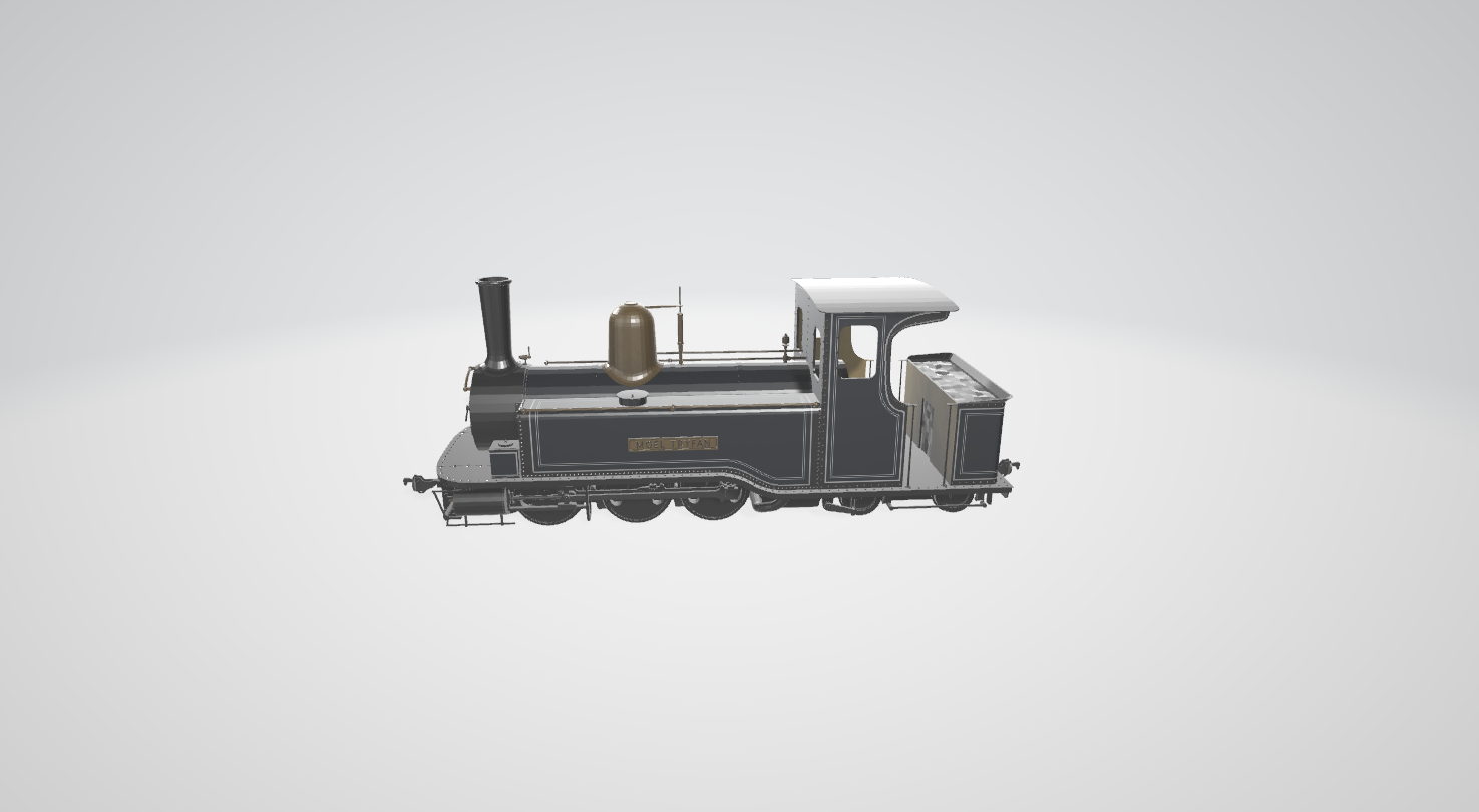 Steam Locomotive WHR Fairlie - Steam locomotive 3D model