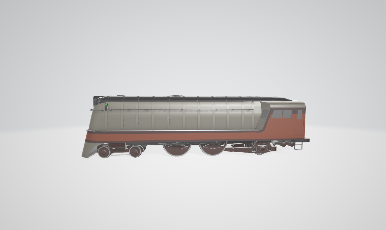 Steam Locomotive A Class - Steam locomotive 3D model