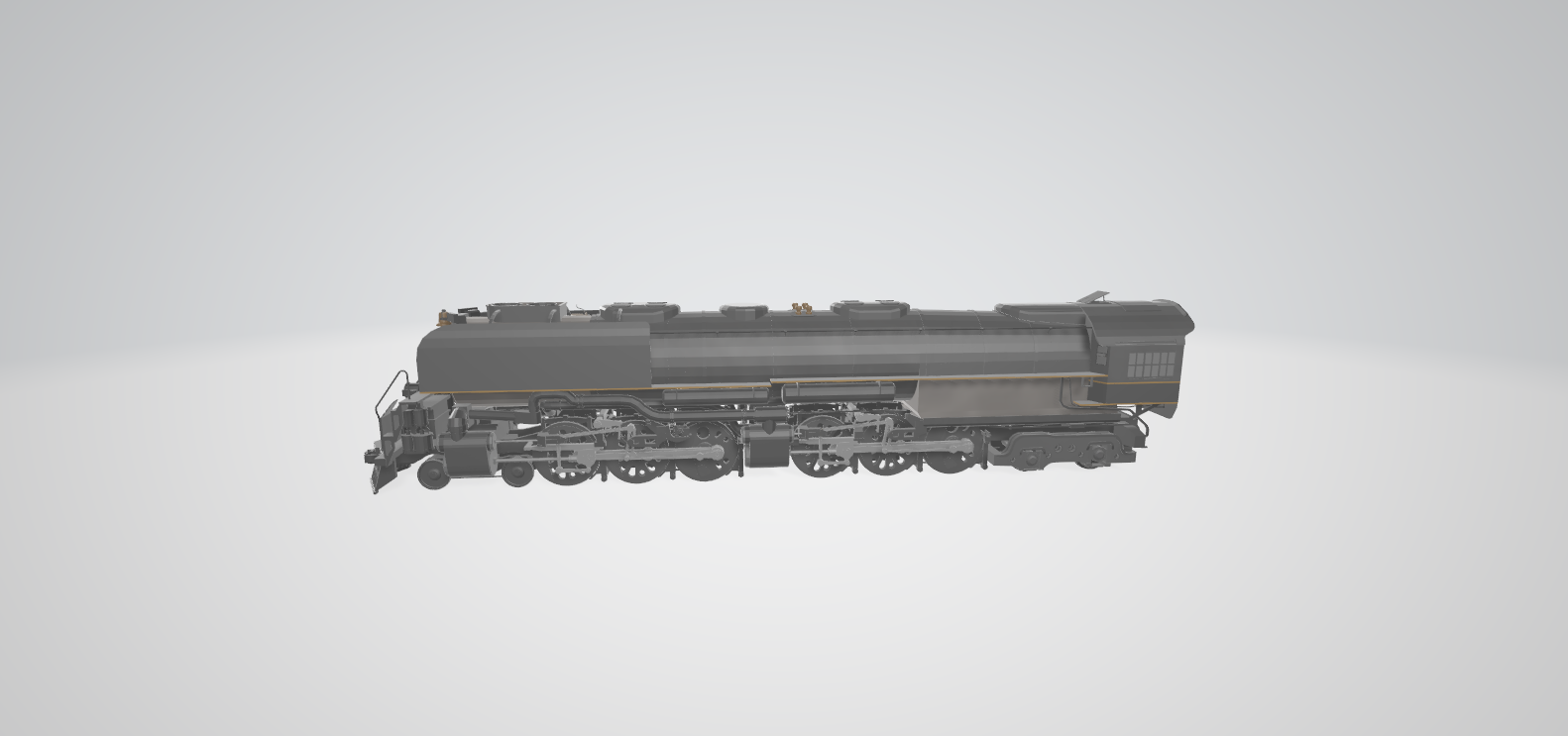 Steam Locomotive Challenger - Steam locomotive 3D model