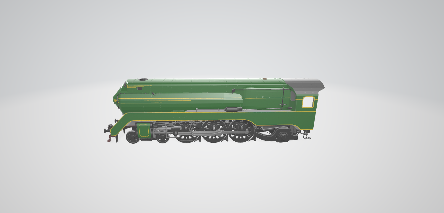 Steam Locomotive Class 38 - Steam locomotive 3D model