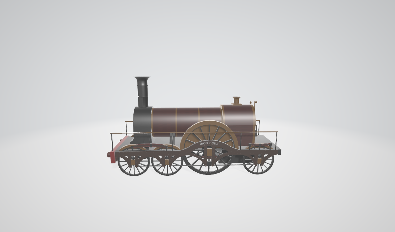 Steam Locomotive Iron Duke - Steam locomotive 3D model
