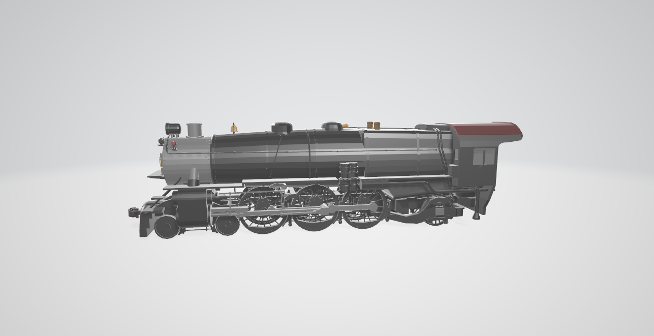 Steam Locomotive K4 Pacific - Steam locomotive 3D model