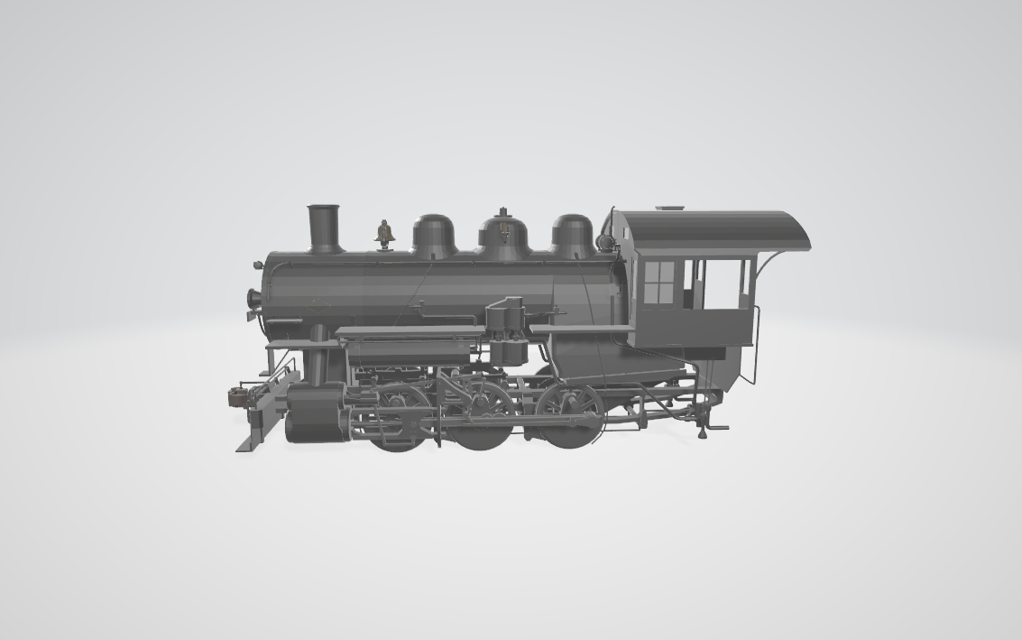 Steam Locomotive Lima 0-6-0 - Steam locomotive 3D model