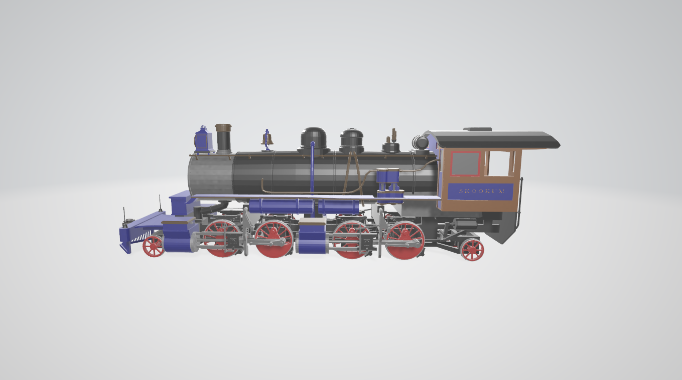 Steam Locomotive Skookum - Steam locomotive 3D model