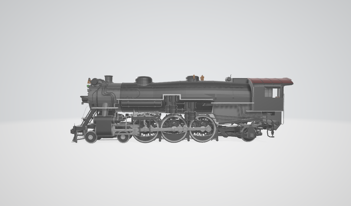 Steam Locomotive PS4 Class - Steam locomotive 3D model