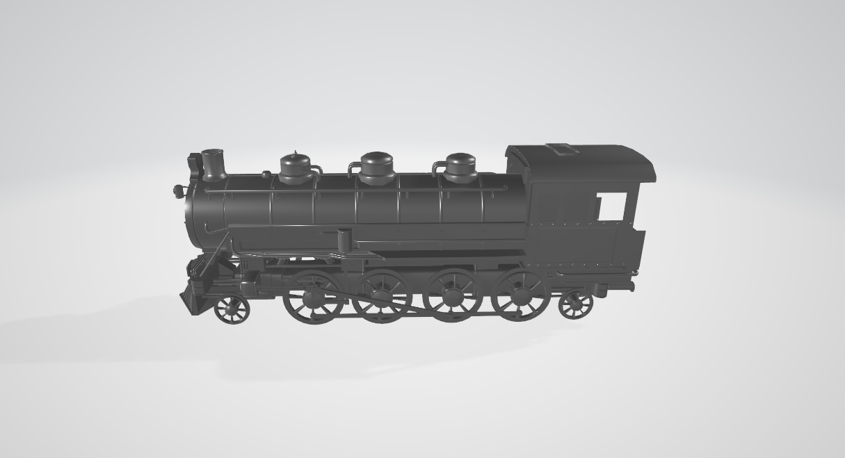 Steam Locomotive Class S160 - Steam locomotive 3D model