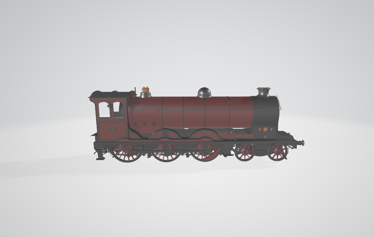 Steam Locomotive CR Class 179 - Steam locomotive 3D model
